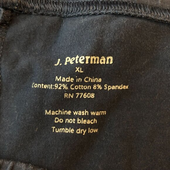 J. Peterman Womens Navy Blue Leggings Cotton & Spandex XL - Picture 3 of 3